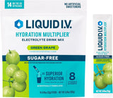 Liquid I.V. frente del empaque mostrando la marca y beneficios portátiles