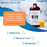 LIQUIDHEALTH botella junto a utensilios para mostrar el tamaño práctico de 16 oz