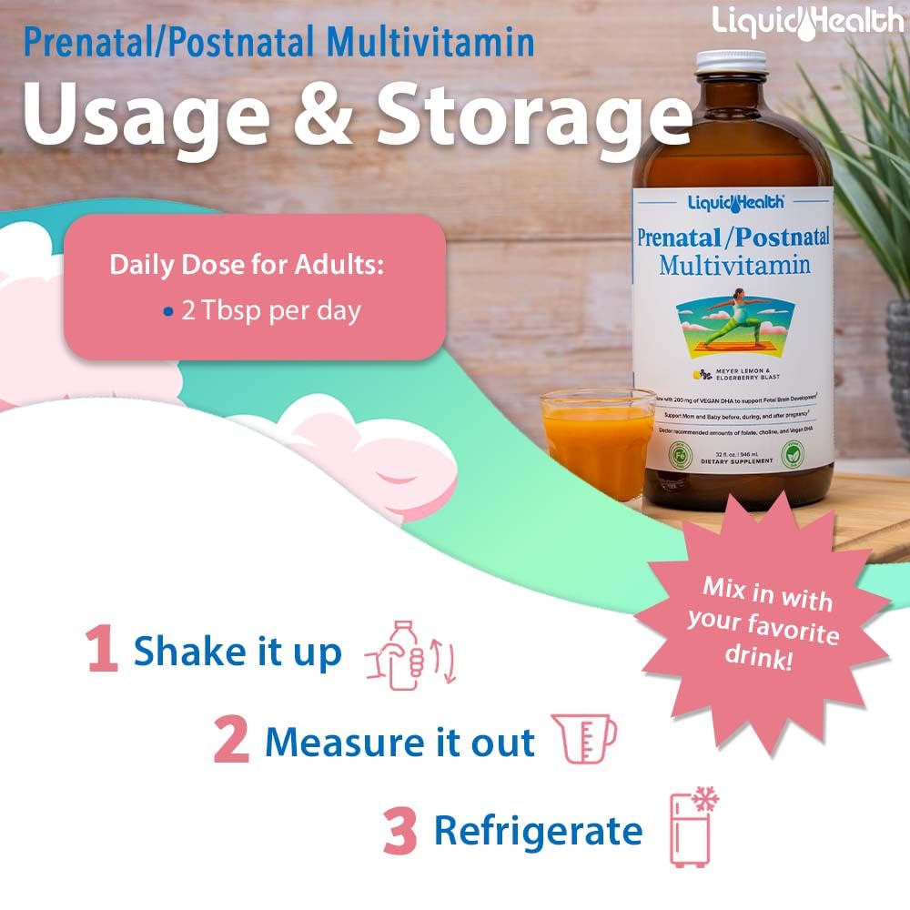 LIQUIDHEALTH botella junto a objetos para comparar tamaño práctico