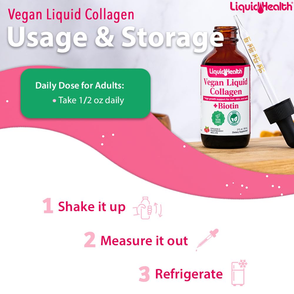 LIQUIDHEALTH comparación de tamaño del frasco junto a una mano