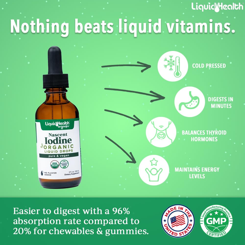 LIQUIDHEALTH gotas incoloras detalladas para absorción rápida