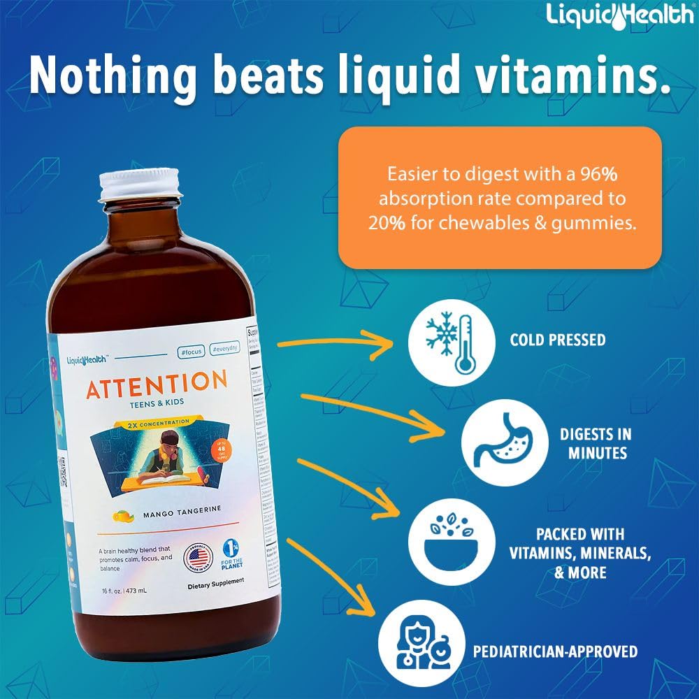 LIQUIDHEALTH primer plano del líquido mostrando textura y beneficio de rápida absorción