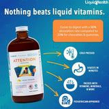 LIQUIDHEALTH primer plano del líquido mostrando textura y beneficio de rápida absorción