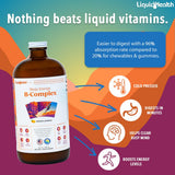 LIQUIDHEALTH primer plano de la textura líquida mostrando pureza y mezcla