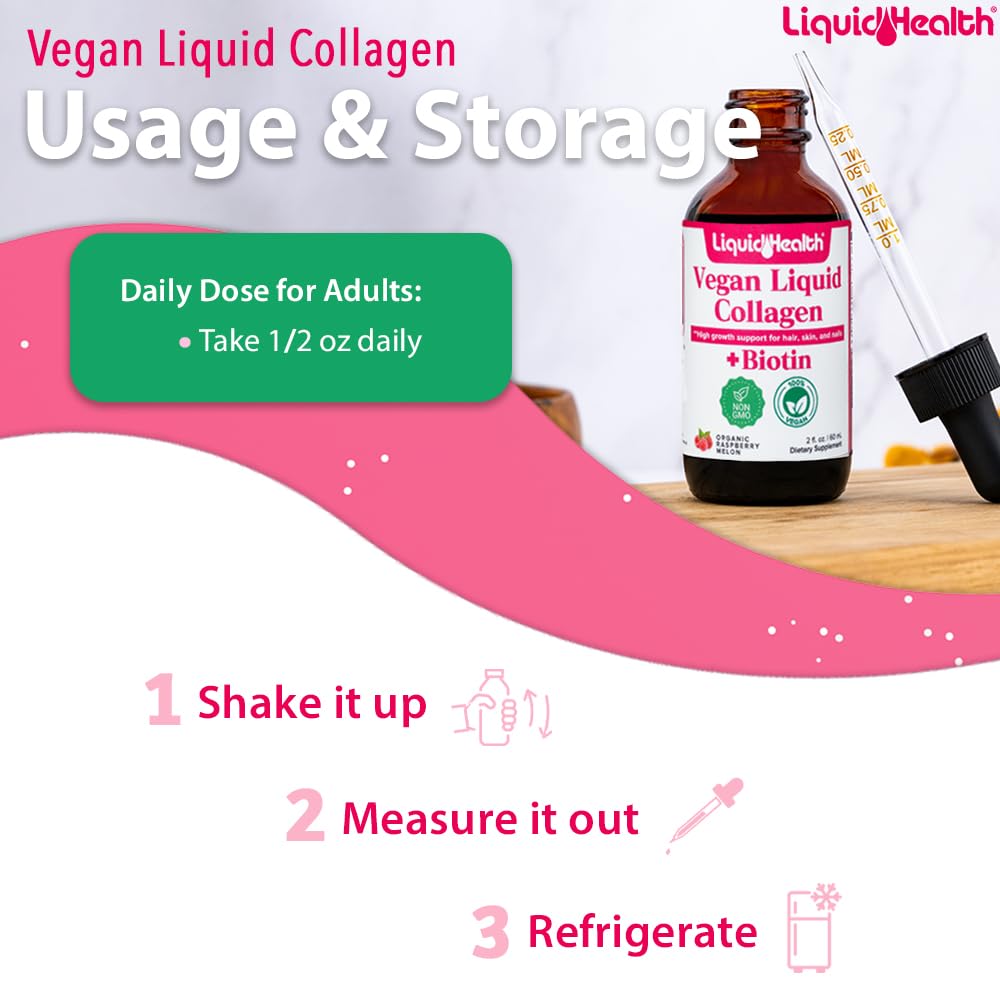 LIQUIDHEALTH gotas mezcladas en smoothie para consumo diario conveniente