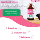 LIQUIDHEALTH gotas mezcladas en smoothie para consumo diario conveniente