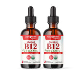 LIQUIDHEALTH frasco frontal de B12 líquido mostrando diseño y dosis