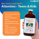 LIQUIDHEALTH vaso con dosis servida destacando la mezcla fácil y sabor agradable