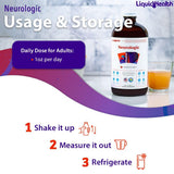 LIQUIDHEALTH dosificación en vaso para mezclar y consumo sencillo