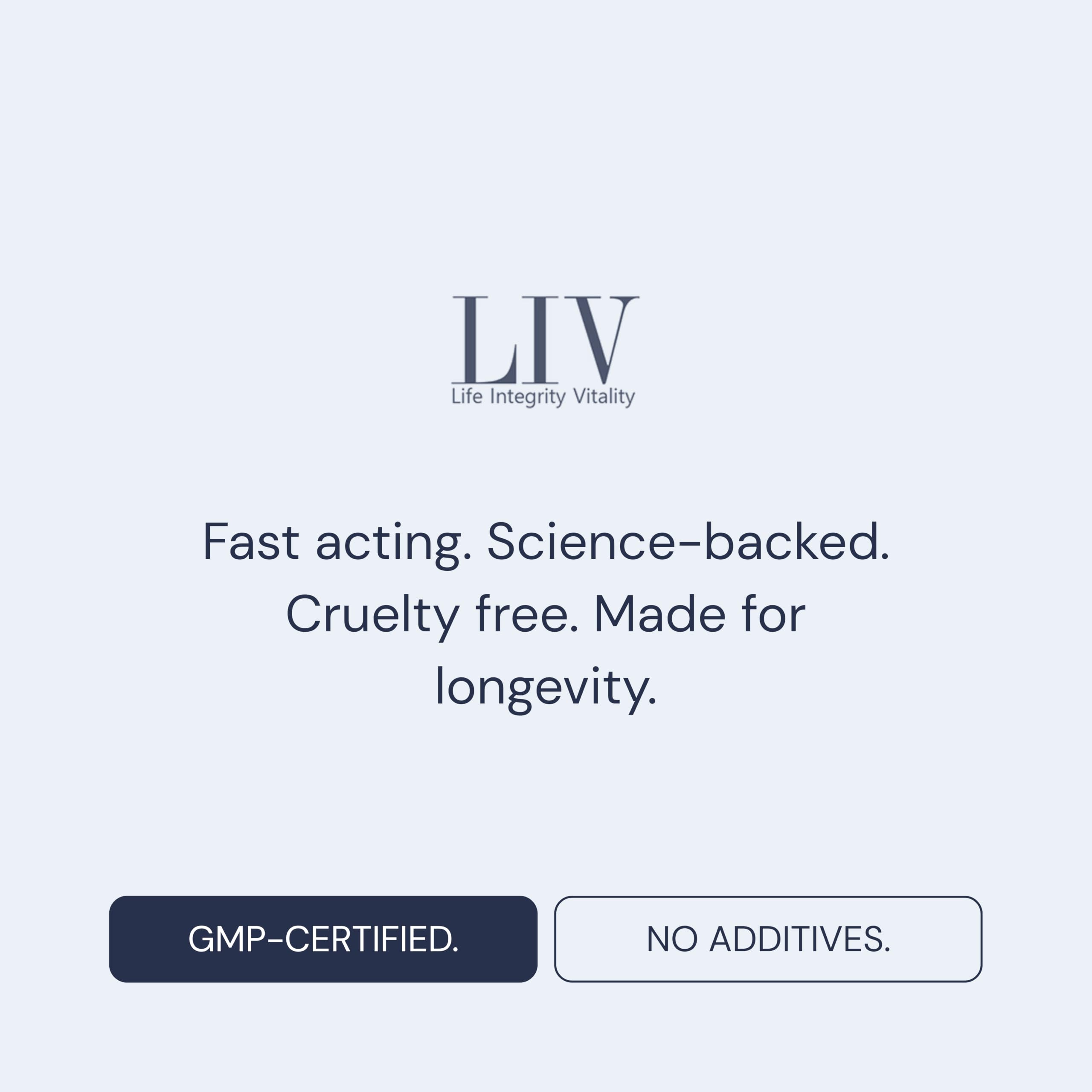 LIV Vitamin B1 empaque lateral con información nutricional visible