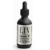 LIV Vitamin B1 frente del envase mostrando frasco y gotero, fácil dosificación