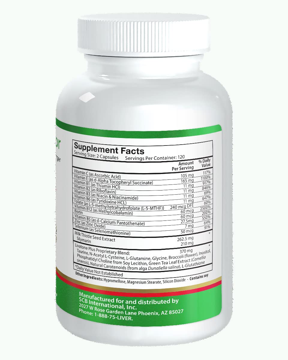 Livatone cápsula primer plano que muestra tamaño y cápsula gelatinosa