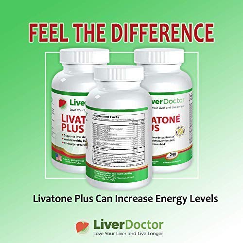 Livatone etiqueta con información nutricional y certificación GMP