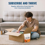 Live Conscious OptiWell en escritorio junto a ordenador reduce fatiga ocular