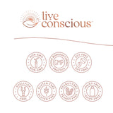 Live Conscious cápsula junto a comida para señalar absorción óptima