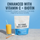 Live Conscious polvo añadido a smoothie para apoyo diario de colágeno