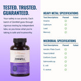 Live Conscious persona tomando ZenWell por la mañana para inicio equilibrado
