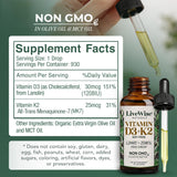 Live Wise Naturals botella ámbar que protege la fórmula y su estabilidad