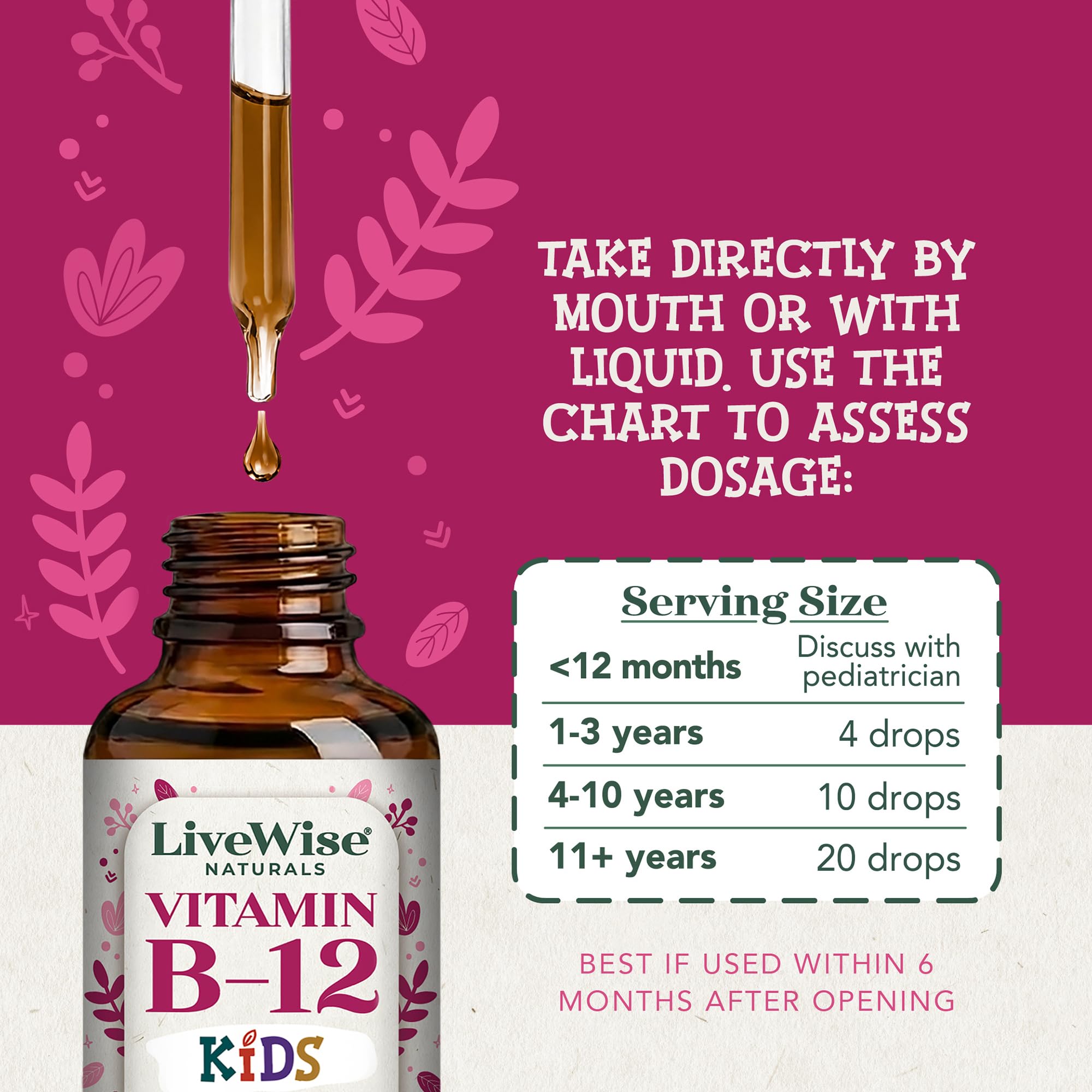 Live Wise Naturals comparación de tamaño del frasco para referencia