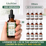 Live Wise Naturals cuentagotas con detalle de la punta para dosificación precisa