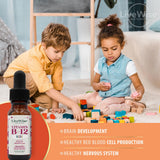 Live Wise Naturals escena familiar usando gotas en la rutina diaria