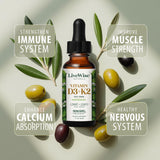 Live Wise Naturals etiqueta detallada con ingredientes y certificaciones visibles