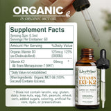 Live Wise Naturals primer plano del gotero calibrado para dosificación precisa