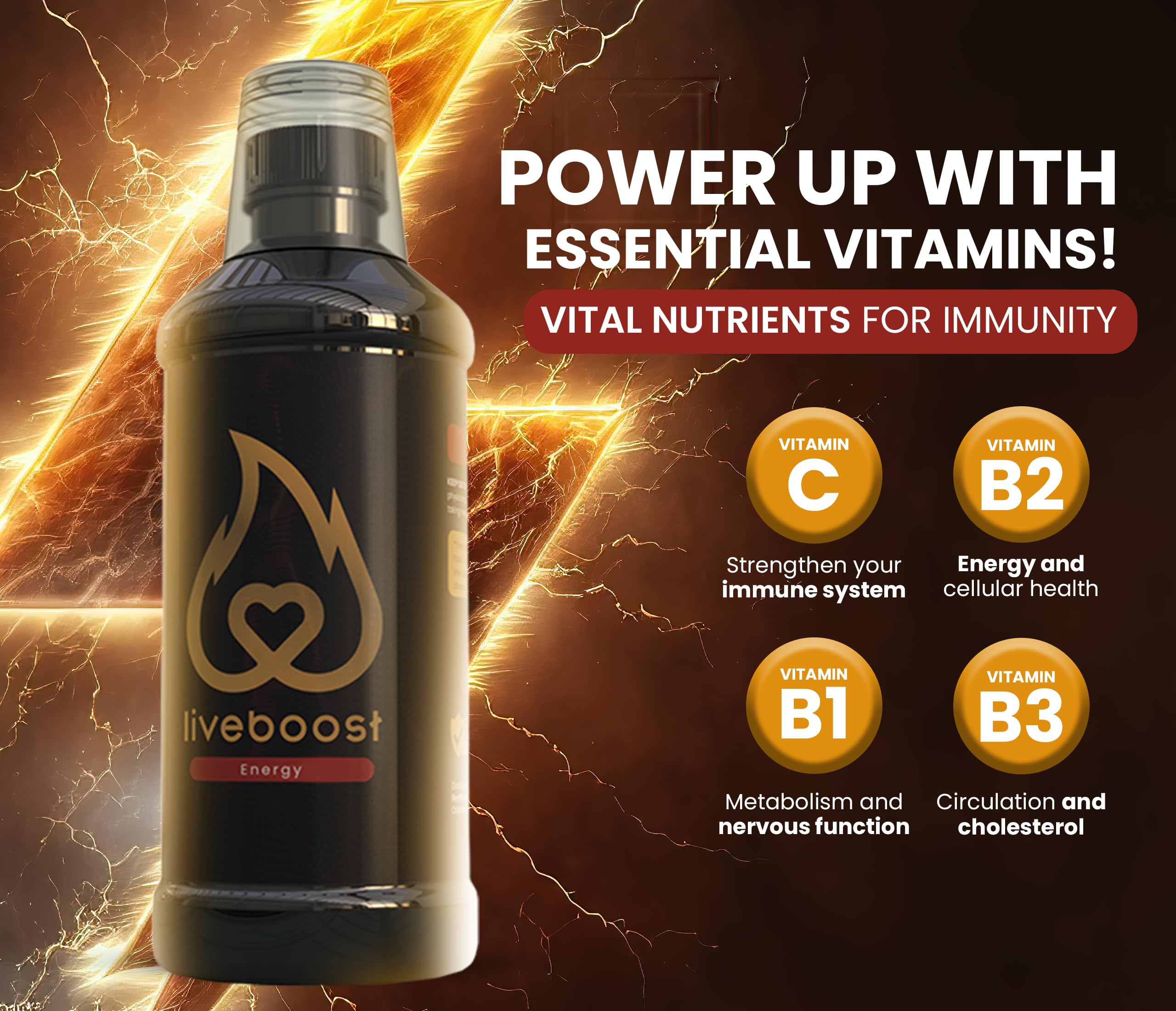 LIVEBOOST etiqueta con información nutricional clara y legible