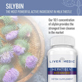 Liver Medic Hepatiben etiqueta con lista de ingredientes para transparencia y seguridad