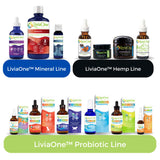 LiviaOne etiqueta con certificaciones USDA Organic y Non-GMO visibles