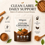 livingcore etiqueta legible con ingredientes orgánicos y certificación clara