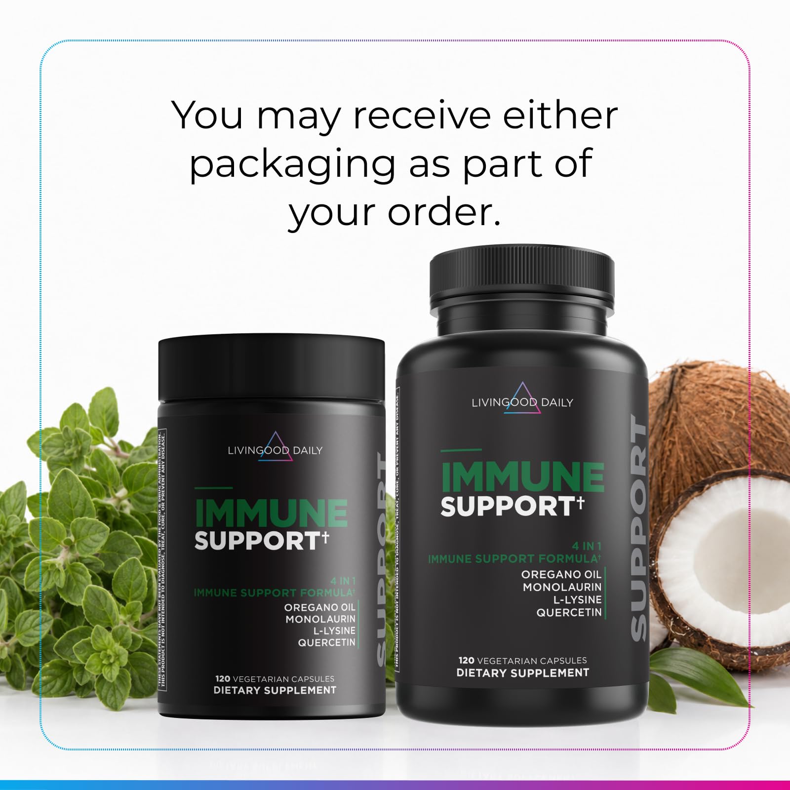 Livingood Daily cápsulas en mano para fácil consumo diario