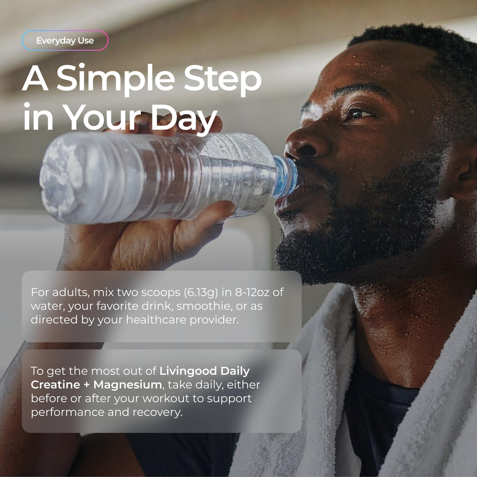 Livingood Daily cucharita con 5 g para referencia de porción conveniente