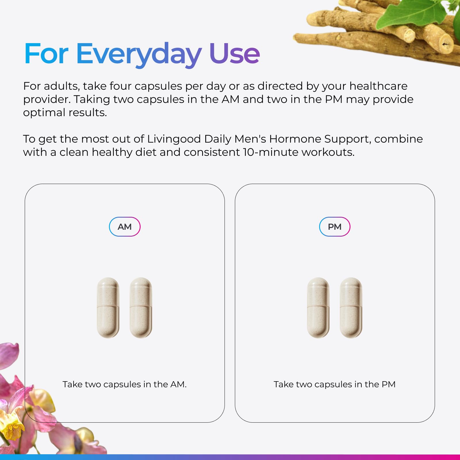 Escena de estilo de vida con Livingood Daily y rutina de entrenamiento
