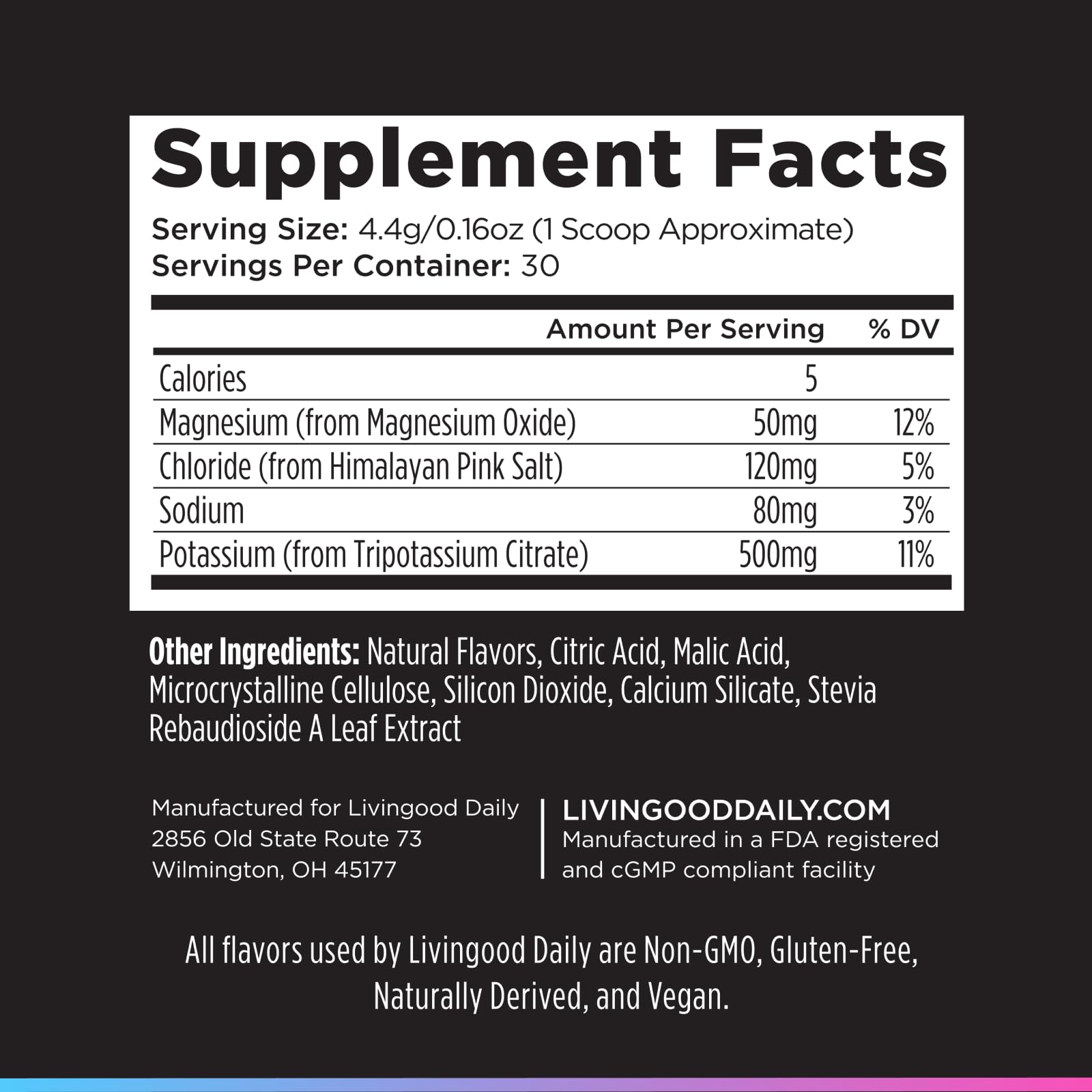 Livingood Daily en entorno de entrenamiento, apoyo a la recuperación y energía suave