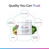 Livingood Daily etiqueta nutricional legible con información de creatina y magnesio