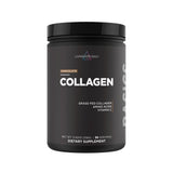 Livingood Daily frasco frontal chocolate, envase claro y beneficio limpieza de ingredientes