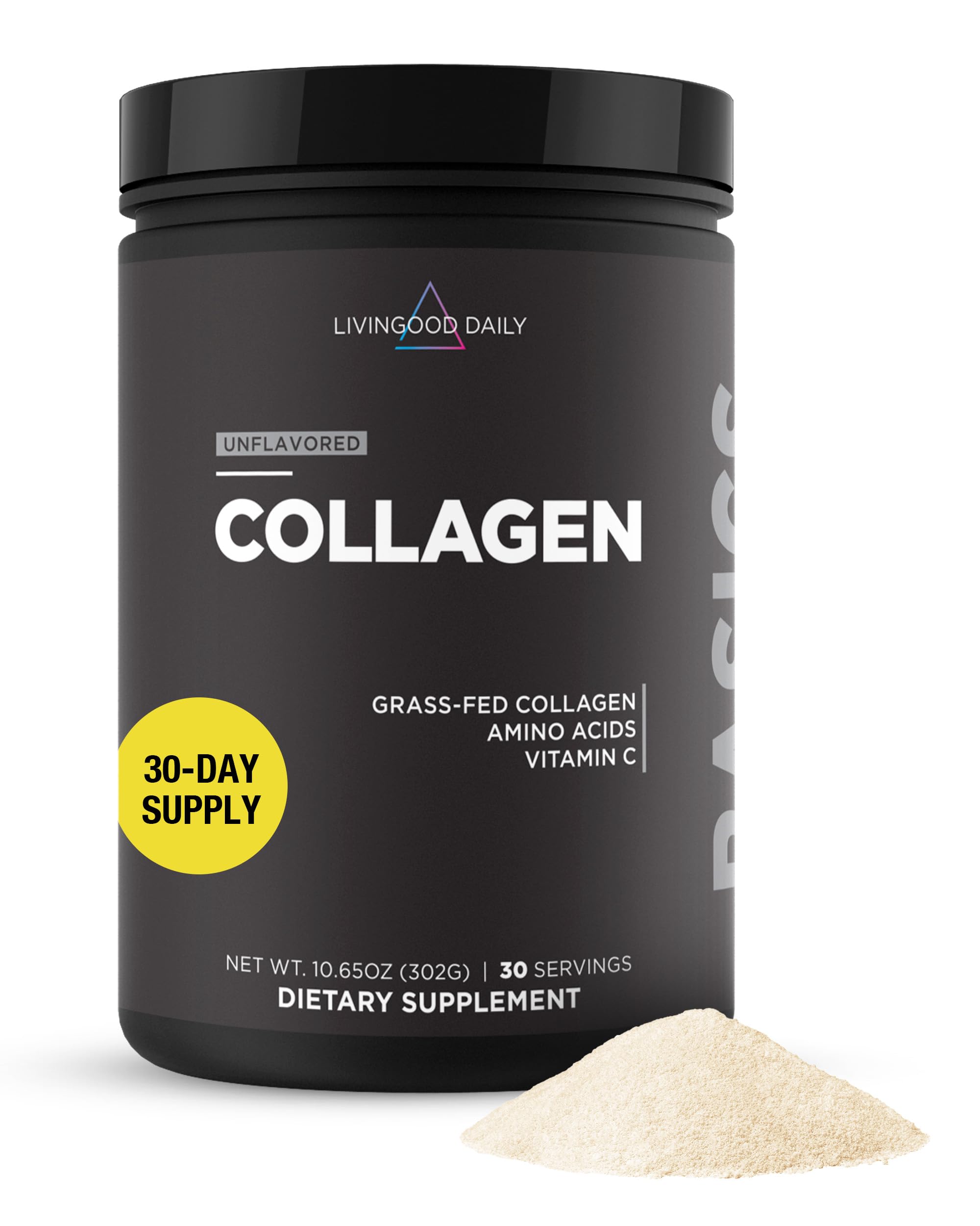 Livingood Daily frente del envase mostrando etiqueta clara y beneficios