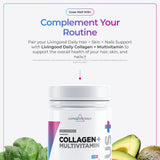 Livingood Daily ingredientes clave: biotina y colágeno para soporte estructural