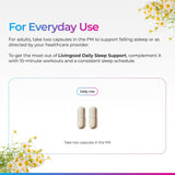 Livingood Daily detalle de melatonina 5 mg por porción informativa