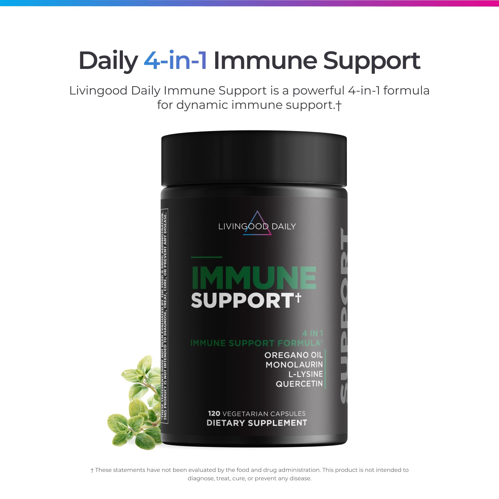 Livingood Daily primer plano de cápsula vegetal y textura suave