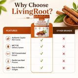 LivingRoot bolsa abierta con 300 cápsulas para uso prolongado