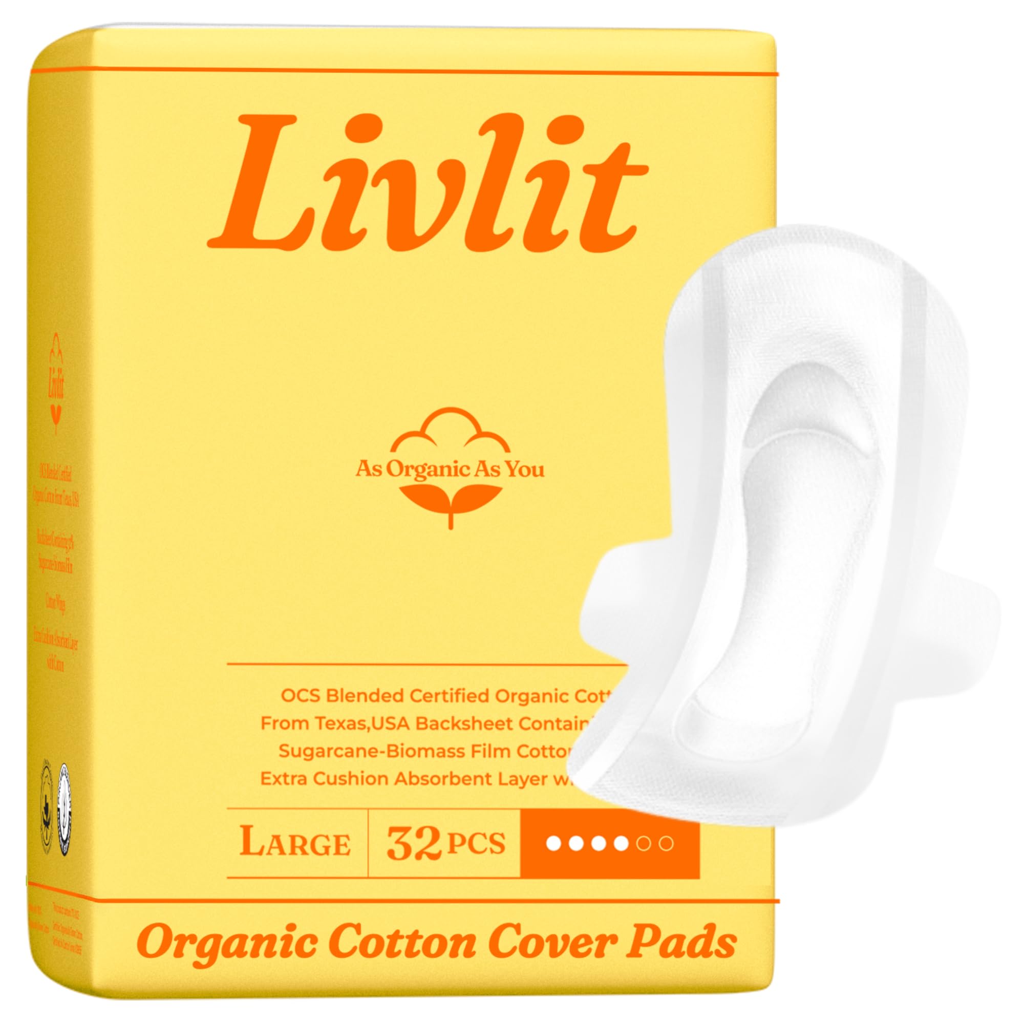 Livlit empaque frontal mostrando 32 unidades y protección confiable