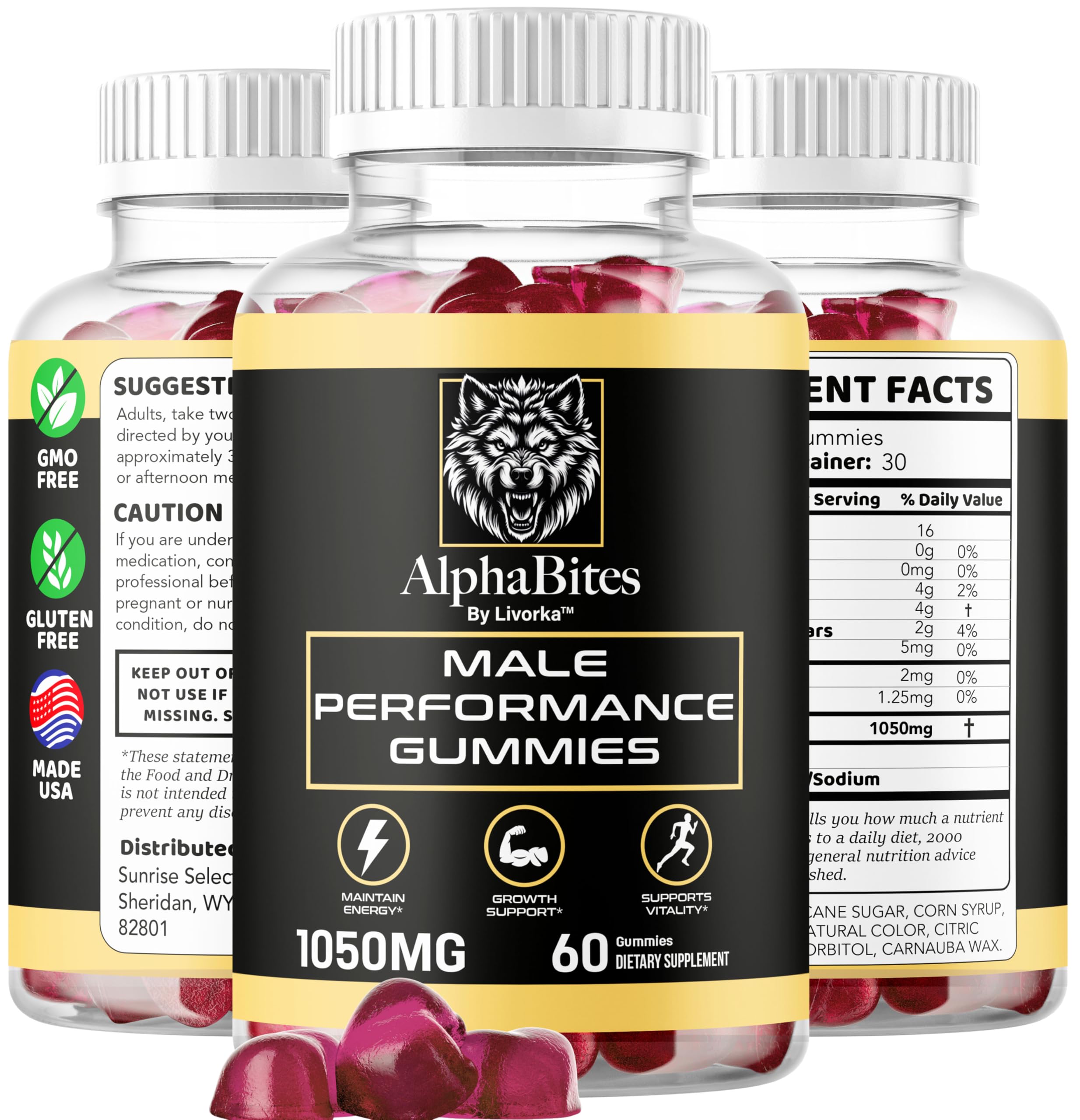 LIVORKA detalle de color y forma de Alpha Bites que sugiere sabor agradable