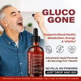 LIVORKA GlucoGone detalle del gotero con gotas, facilidad de dosificación