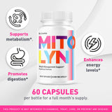 LIVORKA cápsulas Mitolyn en primer plano para apreciar tamaño