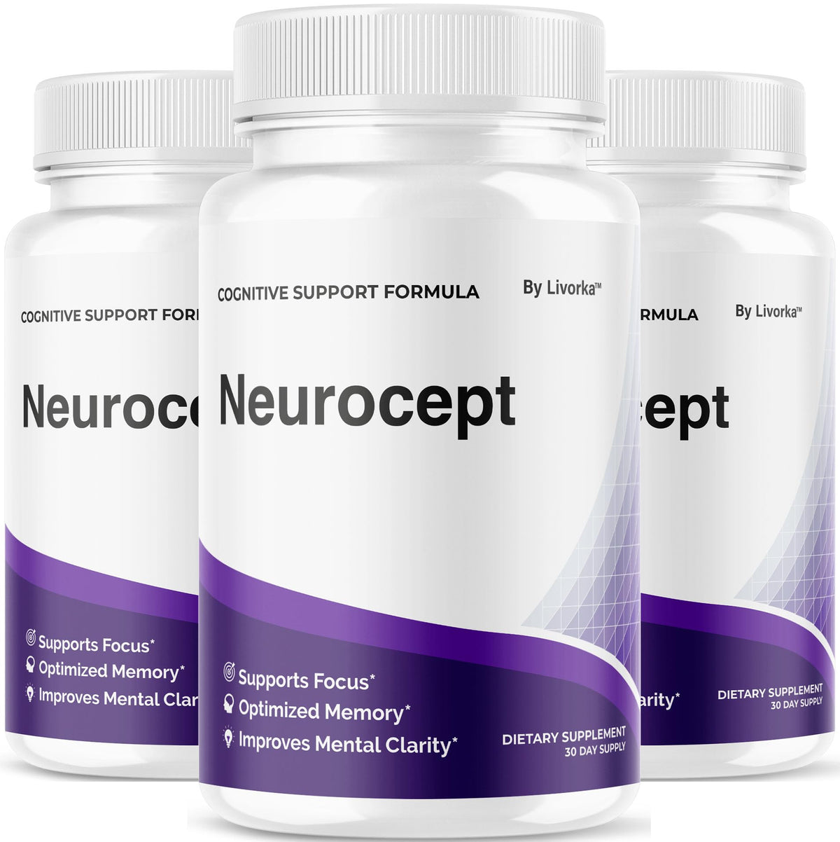 LIVORKA Neurocept vista frontal con diseño claro y beneficios de apoyo cognitivo