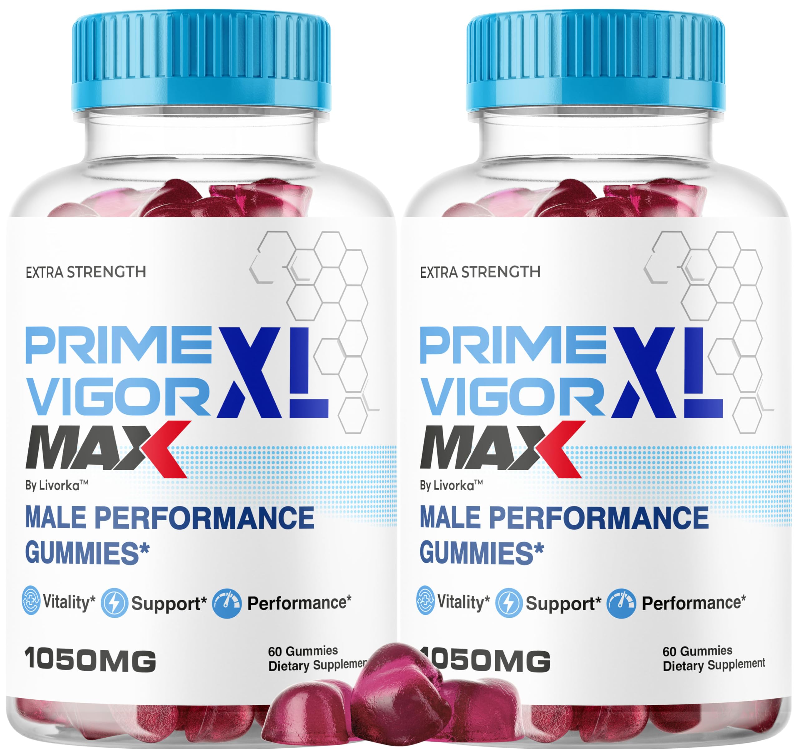 LIVORKA Prime Vigor XL Max frente del frasco, muestra diseño y cantidad
