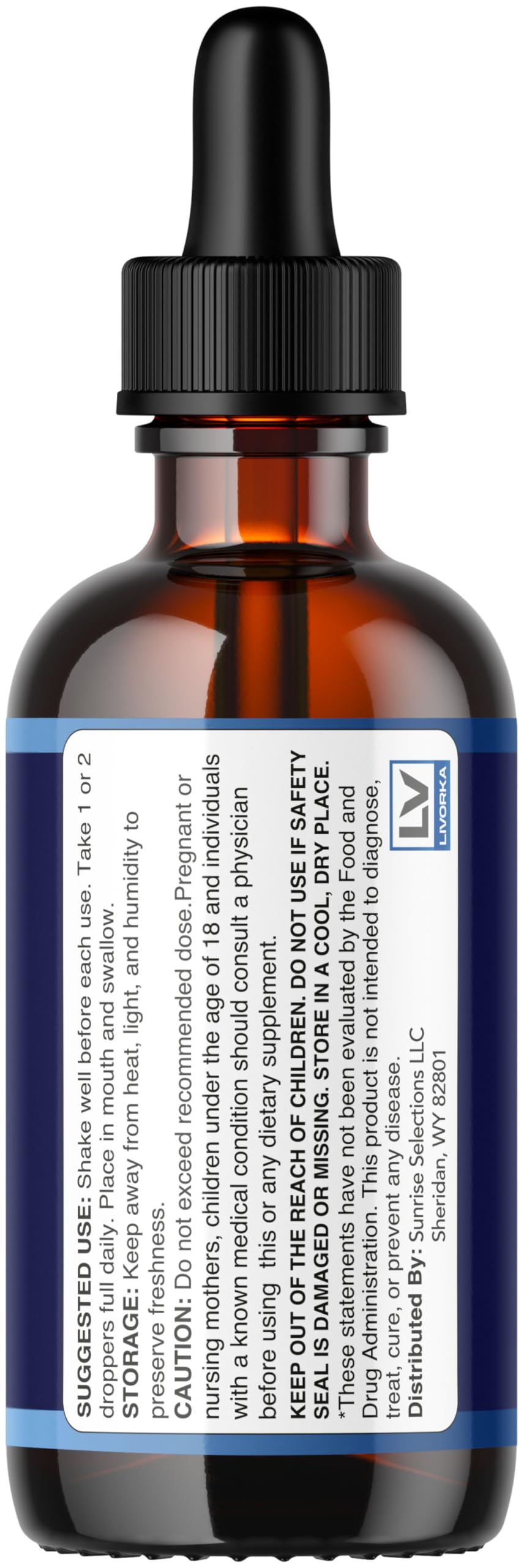 LIVORKA Prostadine etiqueta con ingredientes para revisar composición completa