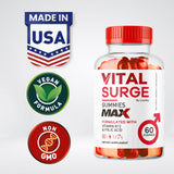 LIVORKA Vital Surge primer plano de gomita y textura para apreciar calidad